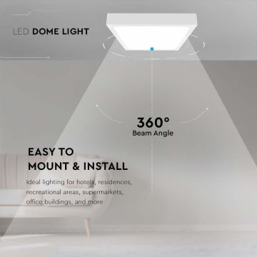 LED Vonios lubinis šviestuvas LED/24W/230V 3000K IP44 baltas