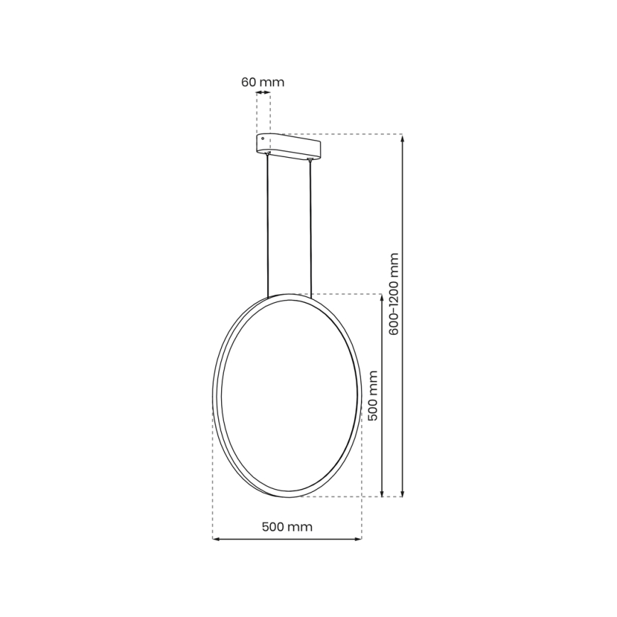 LED Vonios pakabinamas sietynas SATURNO LED/28W/230V IP44 aukso