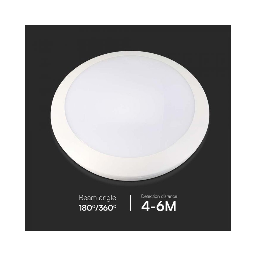 LED Vonios šviestuvas su jutikliu LED/20W/230V 3000/4000/6000K IP66