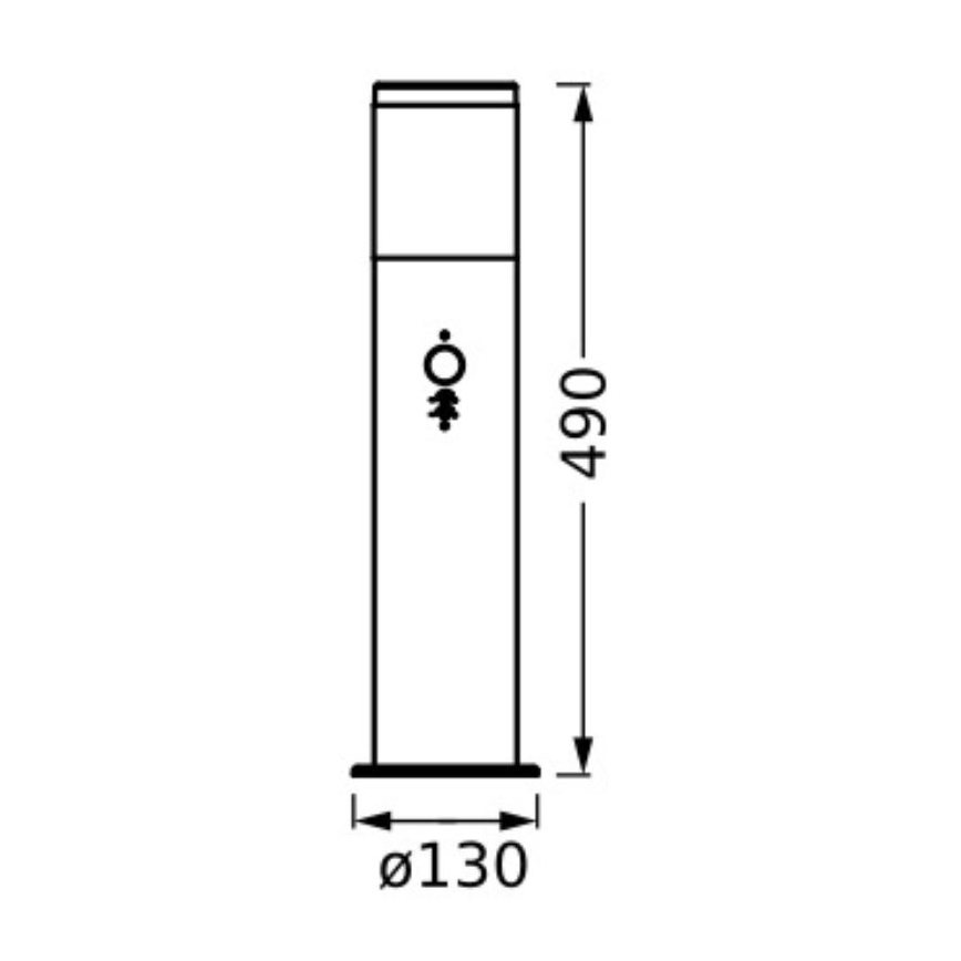 Ledvance - Lauko šviestuvas su jutikliu EBRO 1xE27/20W/230V IP44