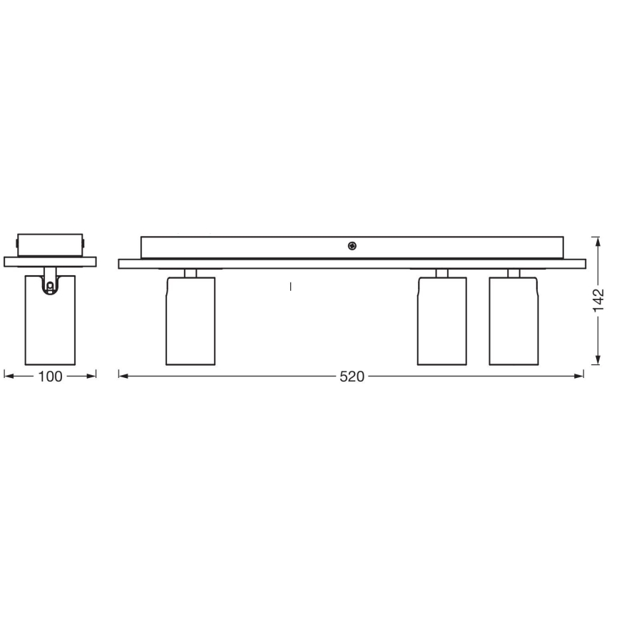 Ledvance - LED akcentinis šviestuvas DECOR MERCURY 3xGU10/3,4W/230V