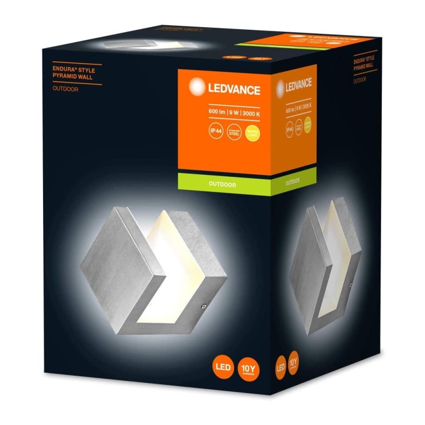 Ledvance - LED Lauko sieninis šviestuvas PYRAMID LED/9W/230V IP44