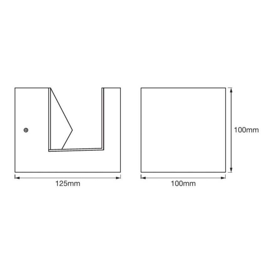 Ledvance - LED Lauko sieninis šviestuvas PYRAMID LED/9W/230V IP44