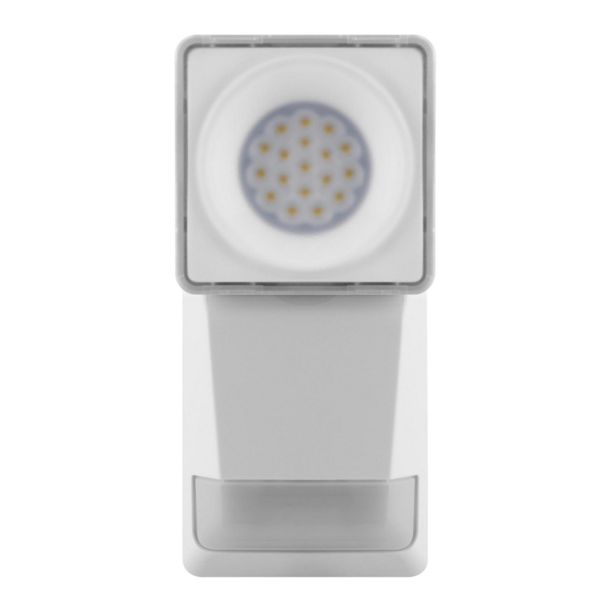 Ledvance - LED Lauko sieninis šviestuvas su jutikliu SPOT LED/8W/230V IP55 baltas