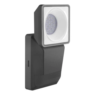 Ledvance - LED Lauko sieninis šviestuvas su jutikliu  SPOT LED/8W/230V IP55 juodas