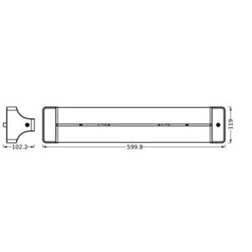 Ledvance - LED lubinis šviestuvas OFFICE LINE LED/24W/230V 60 cm