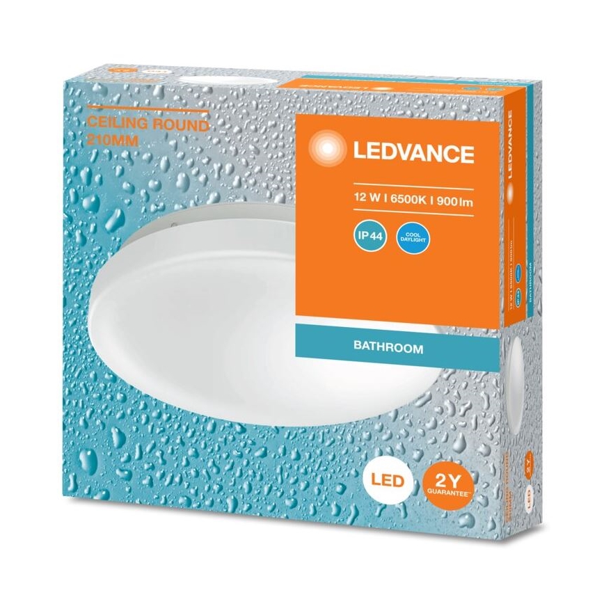 Ledvance - LED lubinis vonios šviestuvas CEILING ROUND LED/12W/230V 6500K IP44