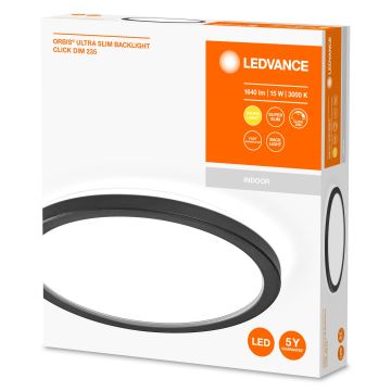 Ledvance - LED Reguliuojamas lubinis šviestuvas ORBIS LED/15W/230V juodas