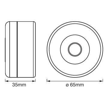 Ledvance - LED Reguliuojamas orientacinis šviestuvas DOT-IT LED/0,45W/5V