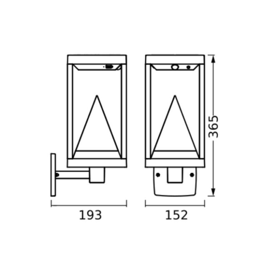 Ledvance - LED RGBW Pritemdomas saulės energijos sieninis šviestuvas su jutikliu SMART+ ALPS LED/6W/3,7V 3000K IP44