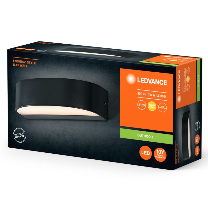 Ledvance - LED sieninis lauko šviestuvas ENDURA STYLE ILAY 2xLED/3,8W/230V IP65