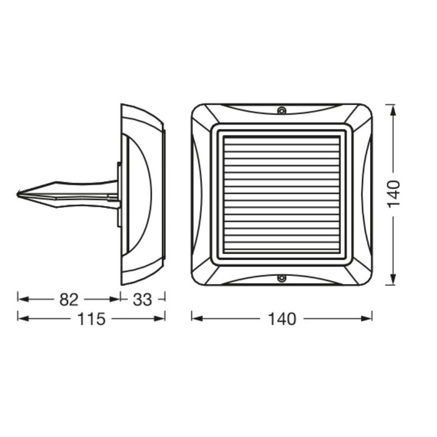 Ledvance - LED Pritemdoma saulės energijos lempa ENDURA STYLE SOLAR LED/1,2W/3,7V IP65