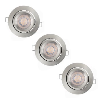 Ledvance - RINKINYS 3x LED Reguliuojamas įleidžiamas šviestuvas SIMPLE LED/4,9W/230V