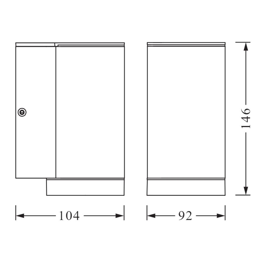 Ledvance - Sieninis lauko šviestuvas BEAM 1xGU10/35W/230V IP44