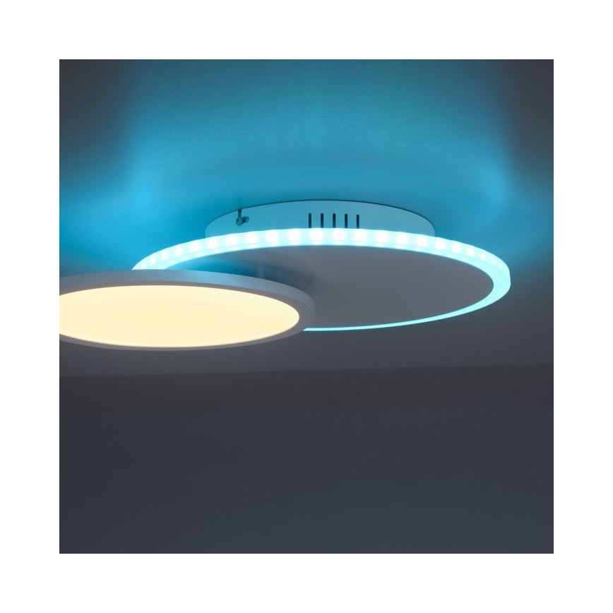 Leuchten Direkt 11662-16 - LED RGB pritemdomas lubinis šviestuvas ARENDA LED/21W/230V + nuotolinio valdymo pultas