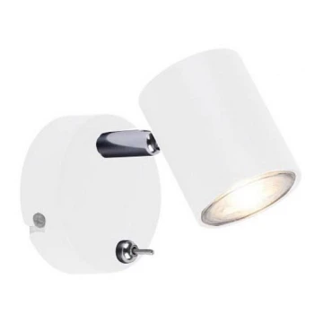 Leuchten Direkt 11941-16 - LED Sieninis akcentinis šviestuvas TARIK 1xGU10/5W/230V baltas