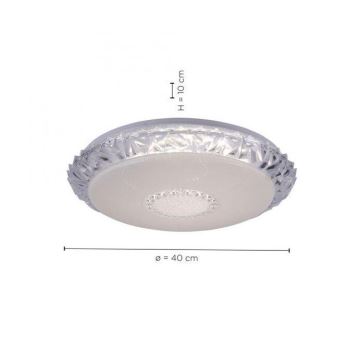 Leuchten Direkt 14376-00 - LED RGBW Reguliuojamas lubinis šviestuvas LUCCA LED/18,8W/230V 2700-5000K + valdymo pultas