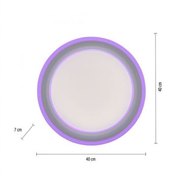 Leuchten Direkt 15152-16 - LED RGBW Reguliuojamas lubinis šviestuvas SPHERIC LED/18W/230V + valdymo pultas