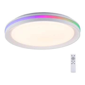 Leuchten Direkt 15544-16 - LED RGB Reguliuojamas lubinis šviestuvas RIBBON LED/15W/230V + Valdymo pultas