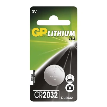 Ličio baterijos  (tabletė) CR2032 GP LITHIUM 3V/220 mAh