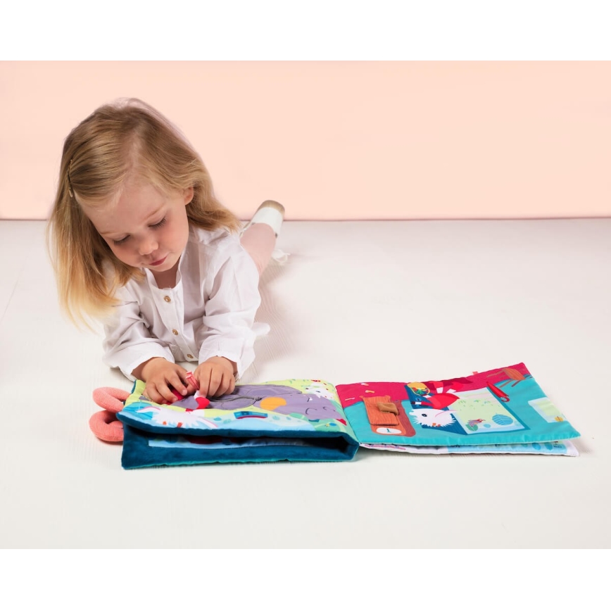 Lilliputiens - Vaikiška tekstilės knyga Išdykusios ožkos