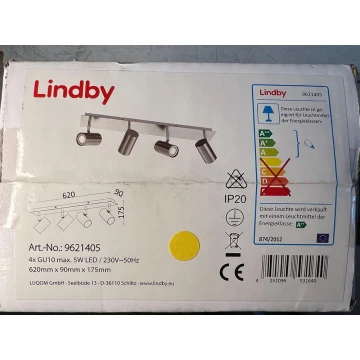 Lindby - Akcentinis apšvietimas 4xGU10/5W/230V