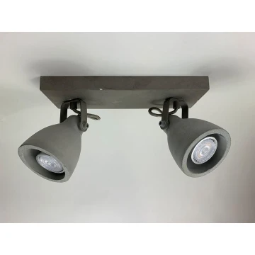 Lindby - LED Akcentinis šviestuvas KADIGA 2xGU10/5W/230V betonas