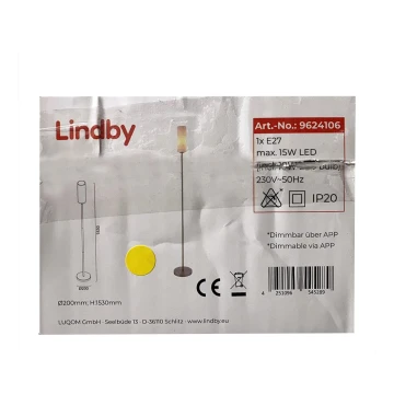Lindby - LED RGB Reguliuojamas toršeras FELICE 1xE27/10W/230V Wi-Fi