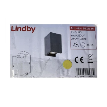 Lindby - Sieninis šviestuvas GERDA 2xGU10/50W/230V