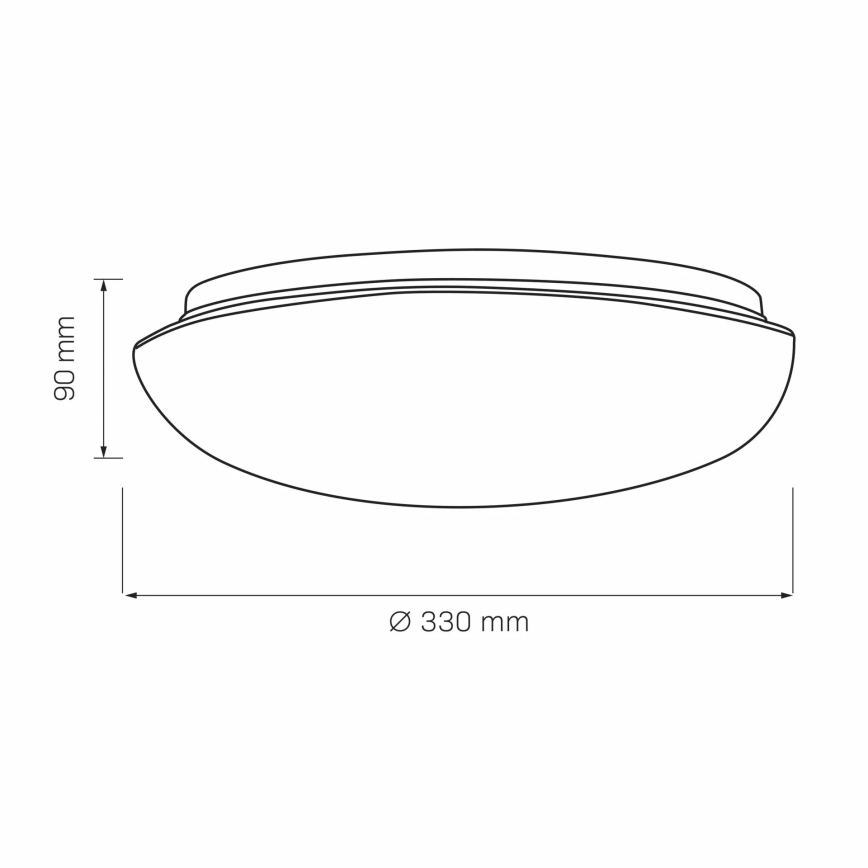 Lubinis šviestuvas BONIFACY 2xE27/20W/230V diametras 33 cm balta