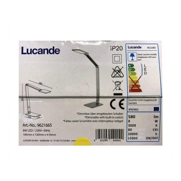 Lucande - LED Reguliuojama jutiklinė stalinė lempa MION LED/8W/230V