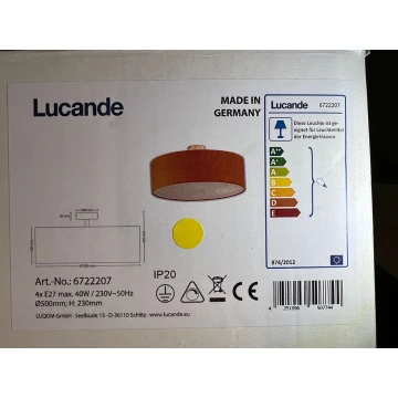 Lucande - Lubinis šviestuvas GALA 4xE27/40W/230V