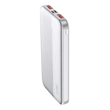 Maitinimo bankas Power Delivery 10000mAh/22,5W/5V sidabras