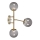 Markslöjd 108253 - Sieninis šviestuvas TRINITY 3xG9/20W/230V aukso/pilka