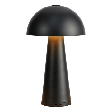 Markslöjd 108655 – LED Pritemdoma įkraunama lempa FUNGI LED/1,5W/5V IP44 juoda