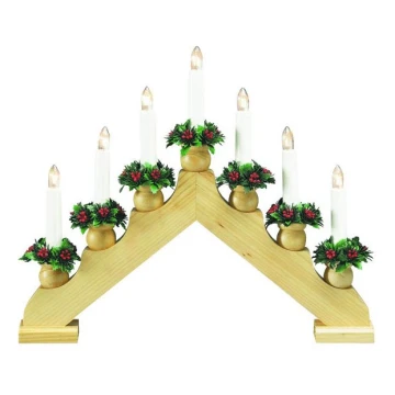 Markslöjd 8314,300 - Kalėdinė žvakidė TOMAS 7xE10/3W/230V