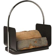 Metalinis krepšys medienai su rankena 50x41 cm antracitas