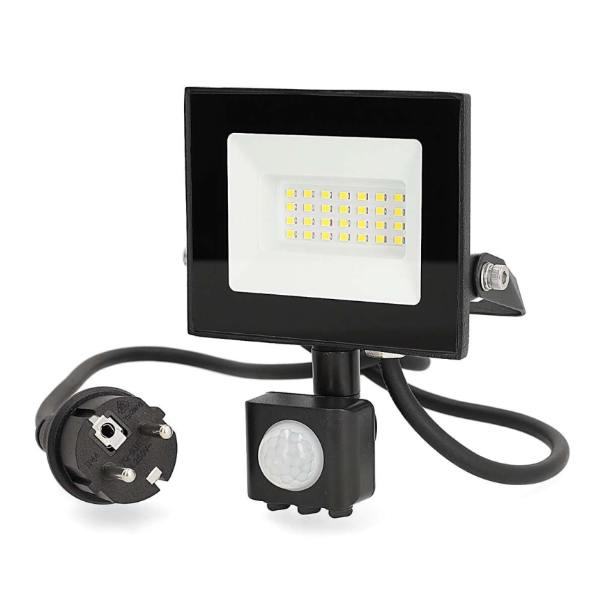 LED prožektorius su jutikliu LED/20W/230V 4000K IP44