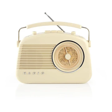 Nedis RDFM5000BG - FM radijo imtuvas 4,5W/230V smėlio spalvos