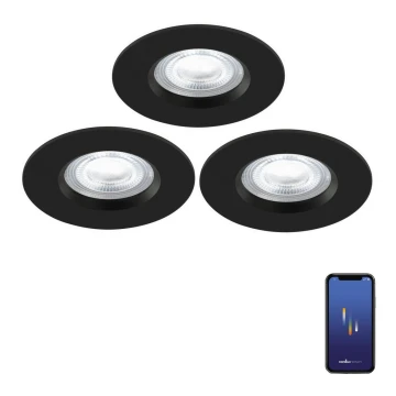 Nordlux - KOMPLEKTAS 3x LED RGB Pritemdomas įleidžiamas lubinis vonios šviestuvas DON SMART LED/4,7W/230V 2200-6500K IP65