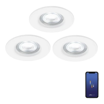 Nordlux - KOMPLEKTAS 3x LED RGB Pritemdomas įleidžiamas lubinis vonios šviestuvas DON SMART LED/4,7W/230V 2200-6500K IP65