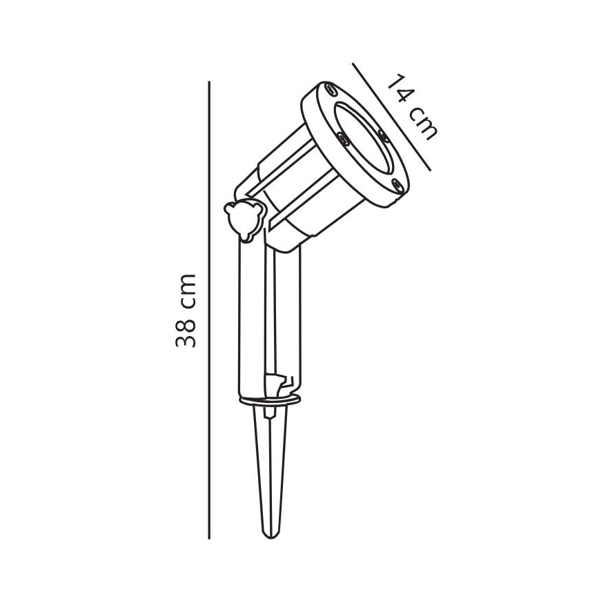 Nordlux - Lauko akcentinis šviestuvas SPOTLIGHT 1xGU10/35W/230V IP54