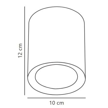 Nordlux - LED akcentinis šviestuvas FALLON LONG LED/5,5W/230V juoda