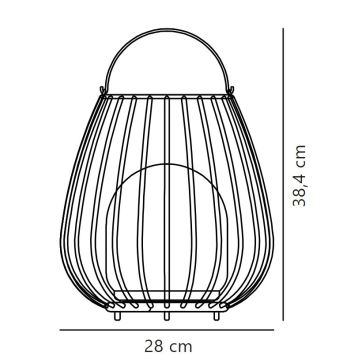 Nordlux - LED pritemdomas nešiojamas lauko šviestuvas JIM TO-GO LED/3W/3,7V IP54 juodas