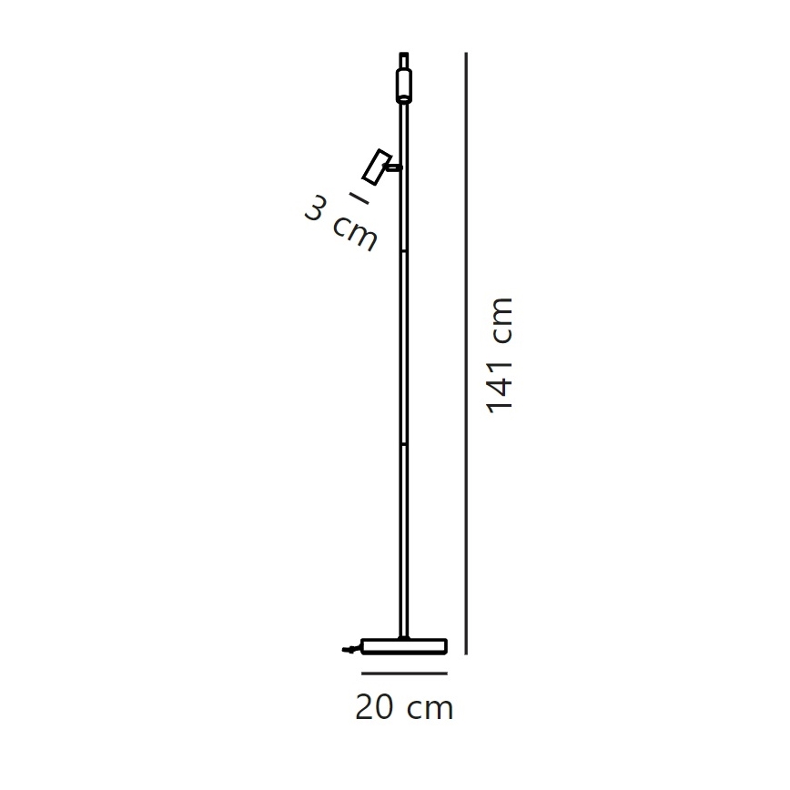 Nordlux - LED pritemdomas toršeras OMARI 2xLED/3,2W/230V balta