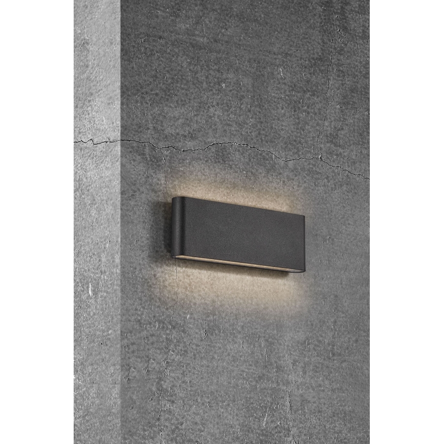 Nordlux - LED sieninis lauko šviestuvas KINVER LED/10W/230V IP54 juoda