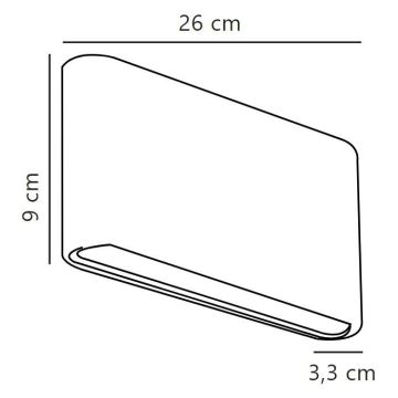 Nordlux - LED sieninis lauko šviestuvas KINVER LED/10W/230V IP54 juoda