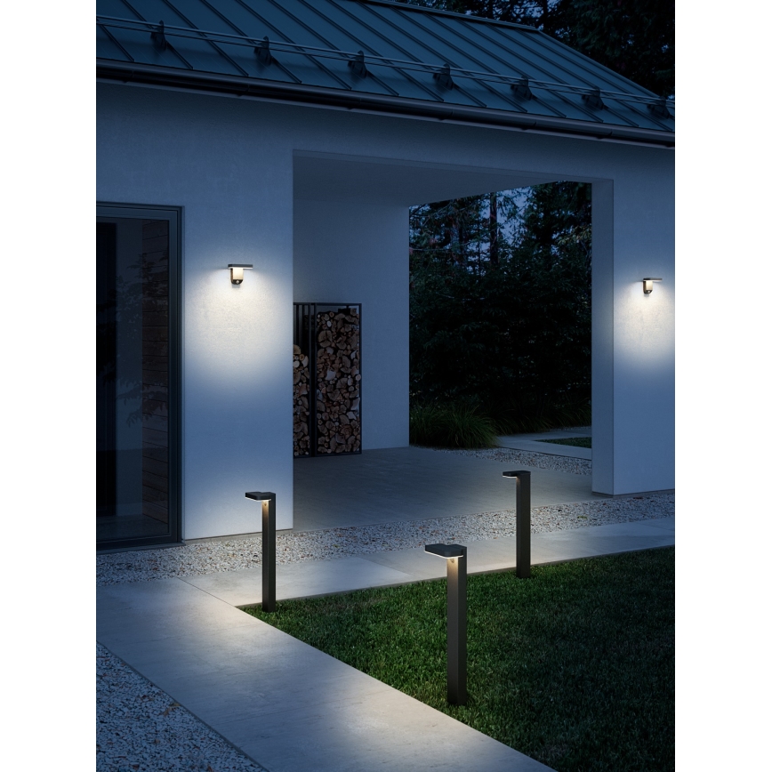 Nordlux - LED šviestuvas, įkraunamas saulės energija su jutikliu RICA LED/5W/3,7V IP44