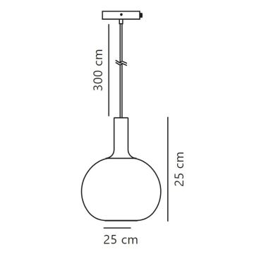 Nordlux - Pakabinamas sietynas ALTON 1xE27/60W/230V balta/juoda/žalvaris