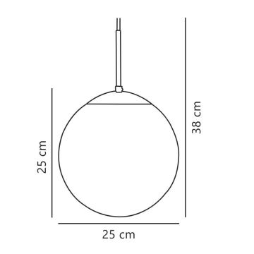 Nordlux - Pakabinamas sietynas CAFE 1xE27/25W/230V diametras 25 cm